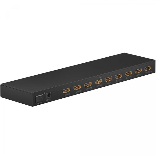 Divisor ou divisor HDMI™ 1 para 8, resolução 4K 60Hz, preto 
