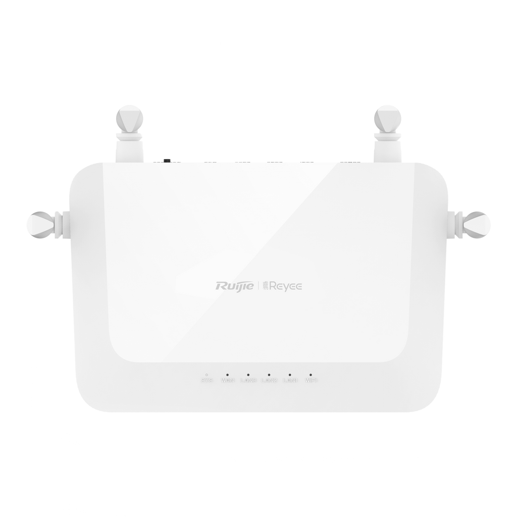 Router Wi-Fi Mesh Gigabit Reyee 5 AC1200 com 4 portas RJ45, 10/100 Mbps | Gerível na nuvem | Branco