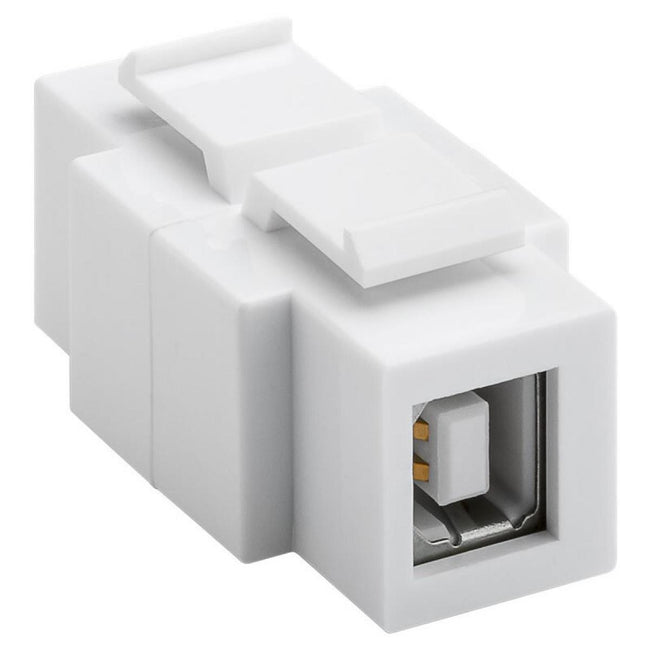 Módulo Keystone USB 2.0, equipado para instalação bidirecional USB A - USB B.
