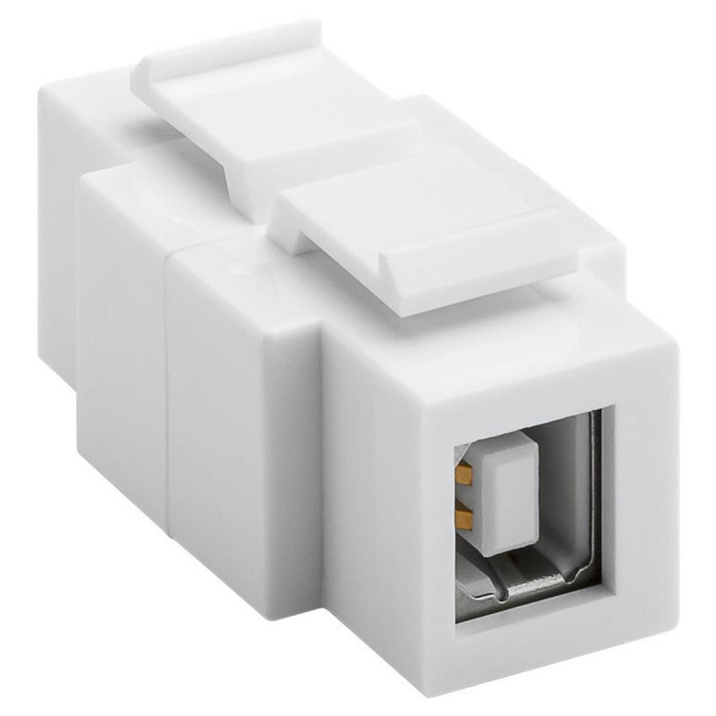 Módulo Keystone USB 2.0, equipado para instalação bidirecional USB A - USB B.