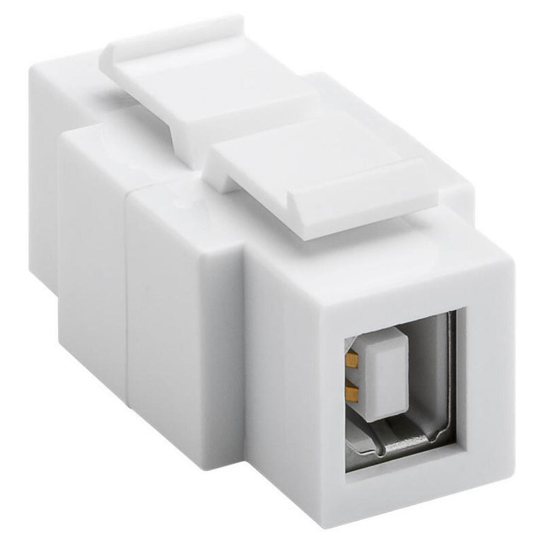 Módulo Keystone USB 2.0, equipado para instalação bidirecional USB A - USB B.
