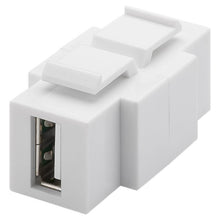 Módulo Keystone USB 2.0, equipado para instalação bidirecional USB A - USB B.