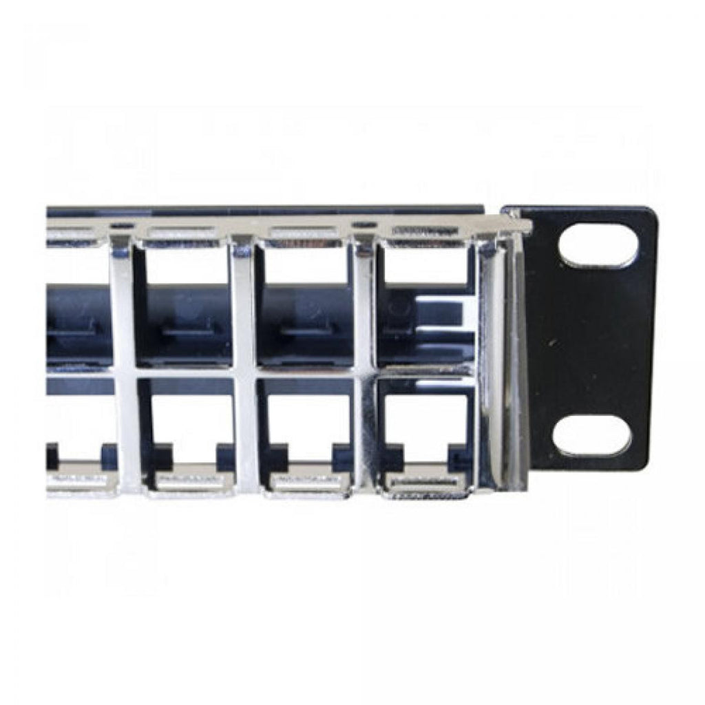 Keystone Rack Panel 1U 48-Port STP Keystone Rack Panel with Support Cables – TiendaCables