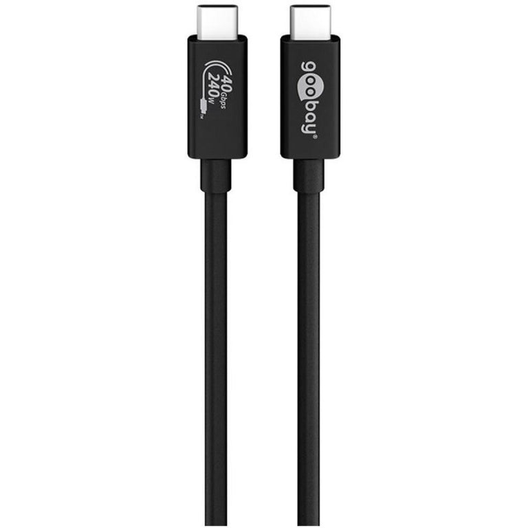 Cabo USB-C™ para sincronização e carregamento, 240 W, USB 4.0™ Gen 3 x 2, 0,7 m de comprimento - Preto 
