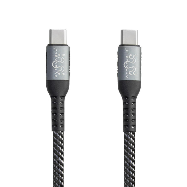 OctoCable - Cabo USB-C Macho/Macho com Revestimento entrançado em Nylon 