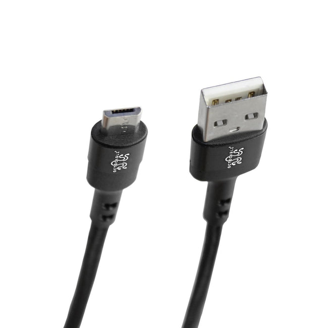 OctoCable - Cabo Micro USB 2.0 para USB Tipo-A 2.0 com revestimento em nylon entrançado 