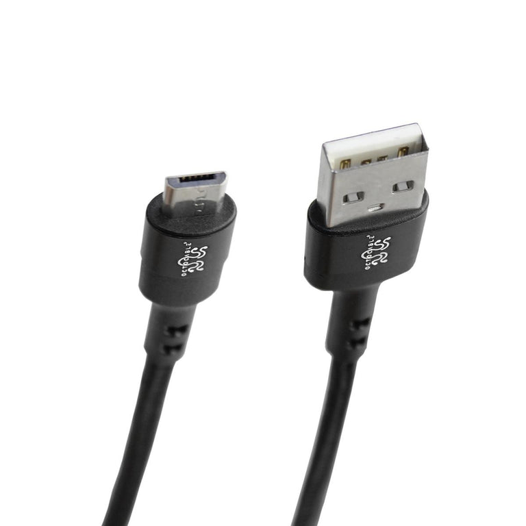 OctoCable - Cabo Micro USB 2.0 para USB Tipo-A 2.0 com revestimento em nylon entrançado 