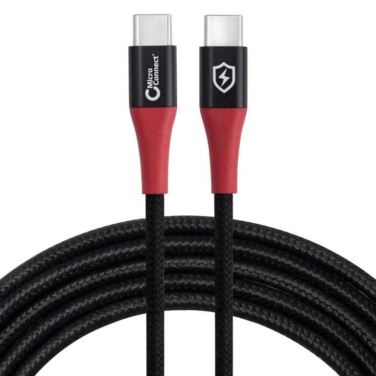 MicroConnect Safe Charge USB-C to USB-C Data Blocker cable 1.5m | 20V at 3A | 60W 
