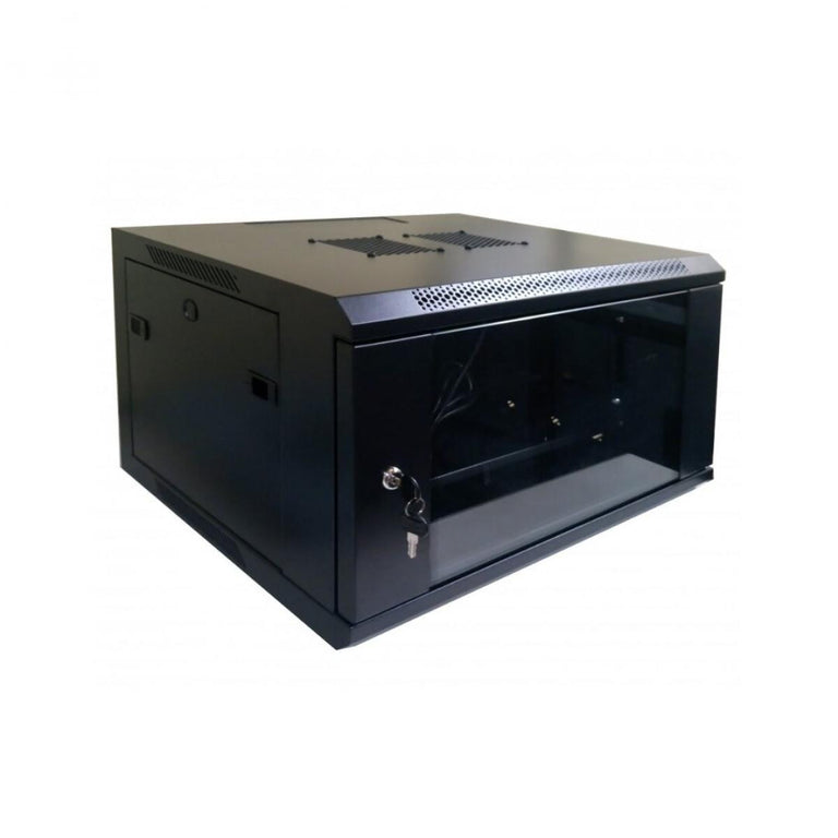 19U 9U Wall Mount Rack Cabinet, 60cm Deep | Dimensions W (565mm) x H (435mm) x D (600mm) 