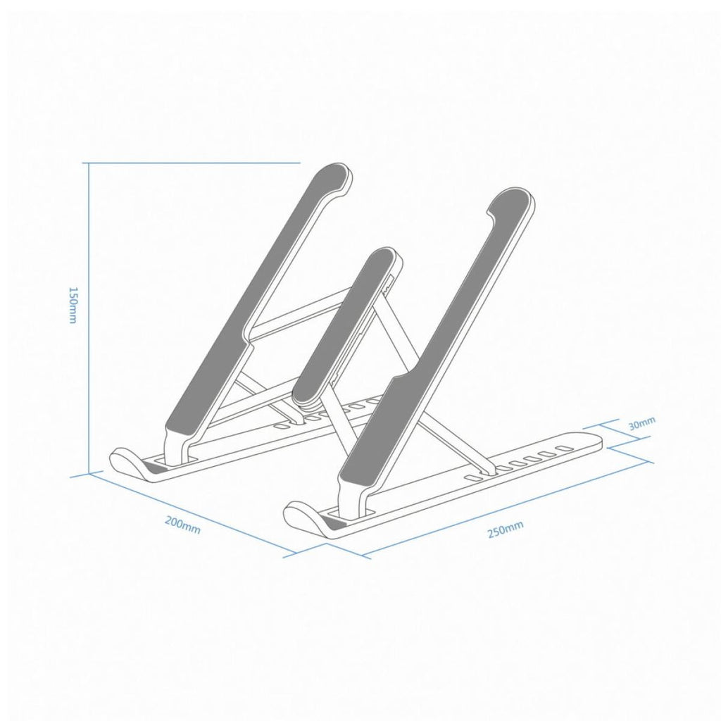 Adjustable Laptop/Tablet Desktop Stand - Dark Grey