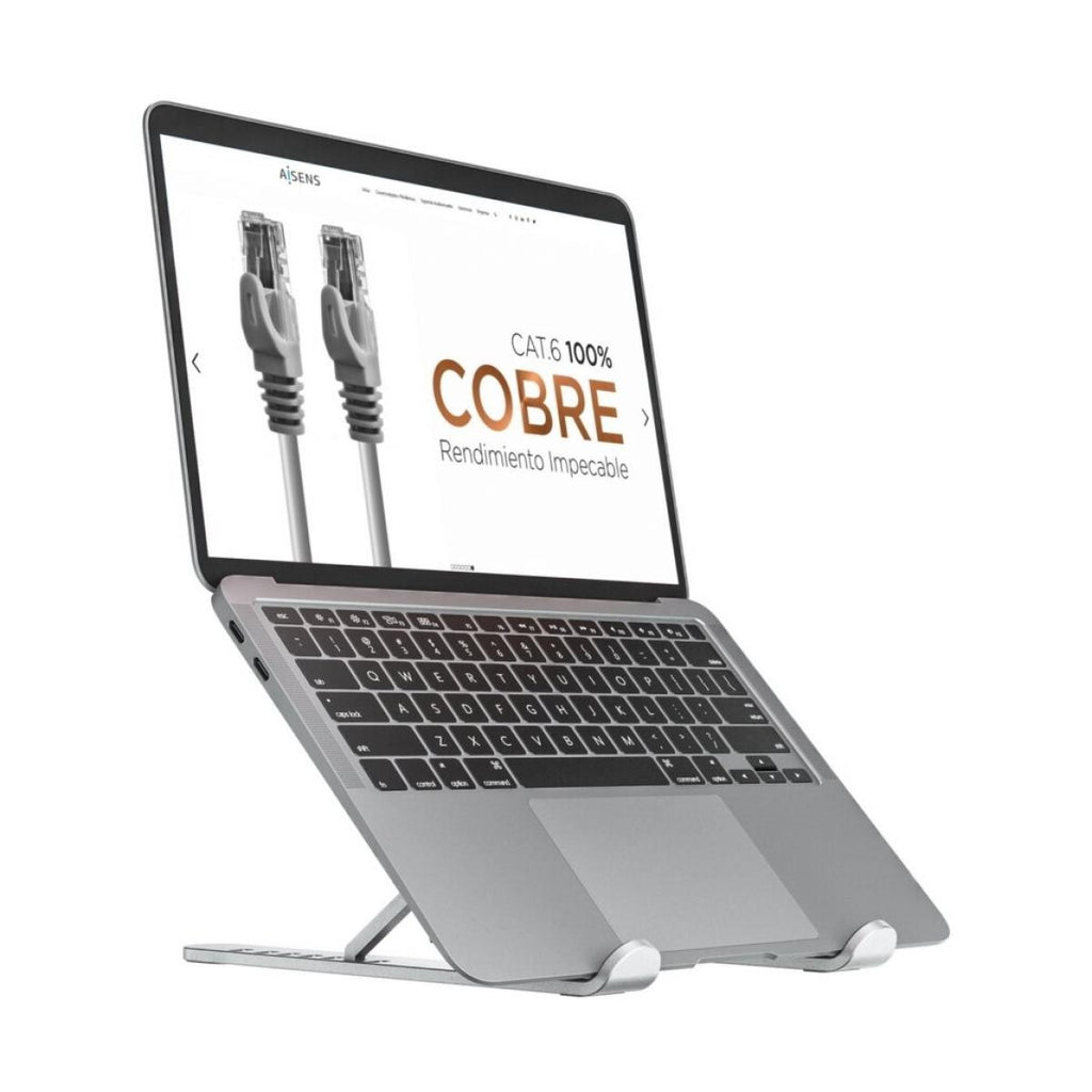Suporte ajustável para portátil/tablet de secretária - Prateado