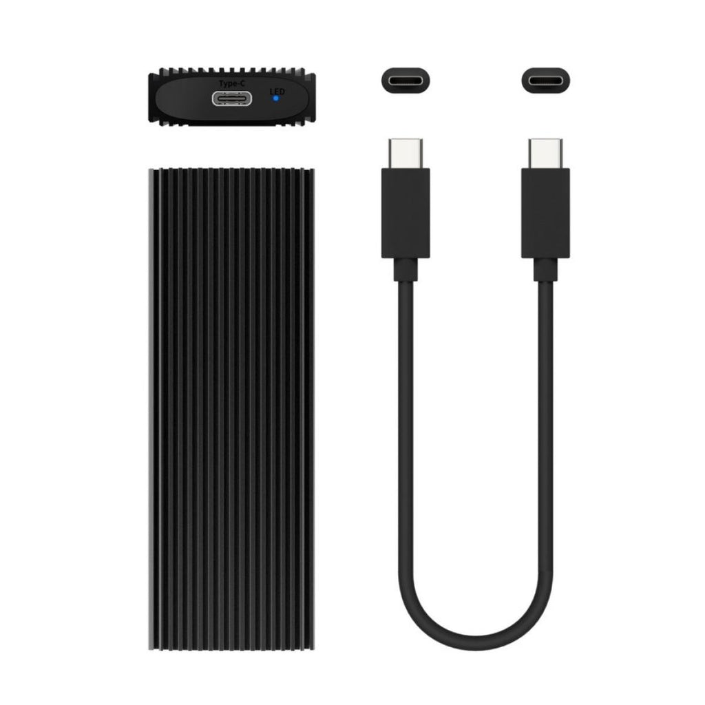 M.2 External Box (NGFF) | For NVMe to USB 3.2 Gen2 | Black