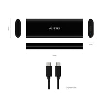 Caixa exterior M. 2 (NGFF) | Para SSD M.2 SATA/NVMe com USB 3.1 Gen2 | Preta