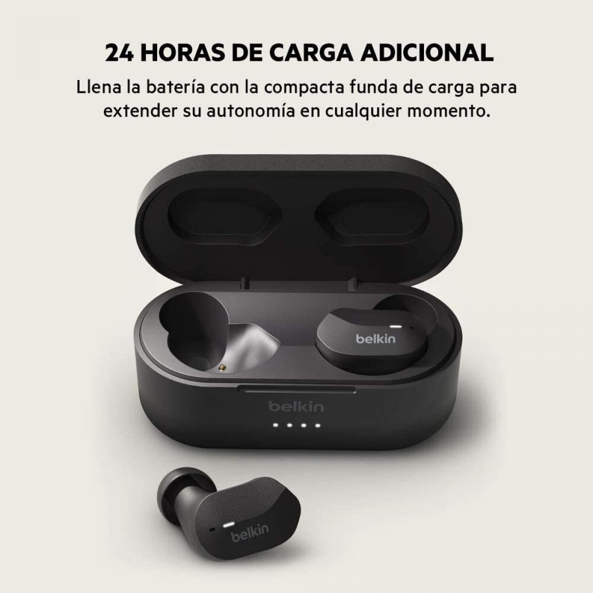 Auriculares inalámbricos Bluetooth Soundform | 5 horas de audio | Belkin - Negro