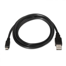 Cabo USB 2.0, tipo A macho para micro B macho, preto, 0,8 metros 