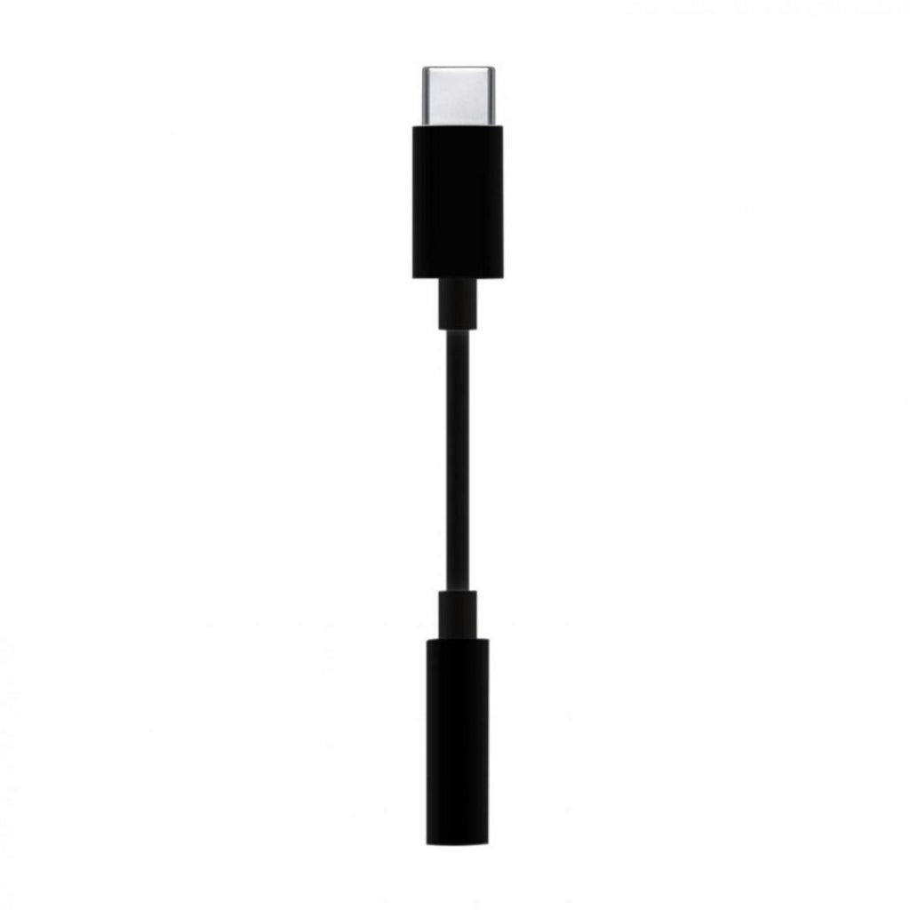 Apple-style USB-C to AUDIO converter | USB-C/M - JACK 3.5/H | 4 pin | 15cm | Black