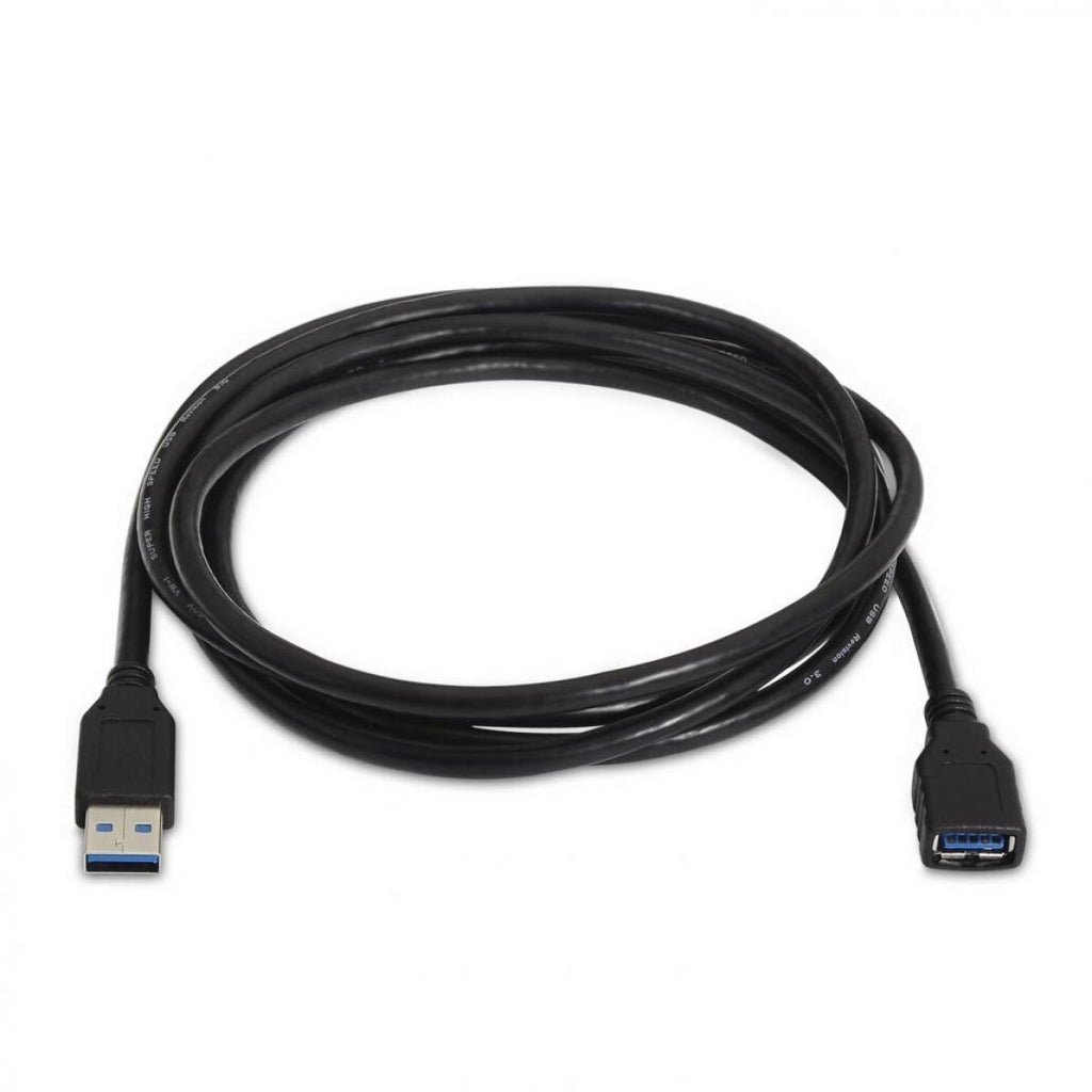 Cabo de extensão USB 3.0, Tipo A macho para Tipo A fêmea | 2,0 metros | Preto 