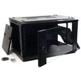 Armario Rack 19" Mural 6U de 60cm de fondo | Medidas de An (565mm) x Al (300mm) x Pr (600mm)