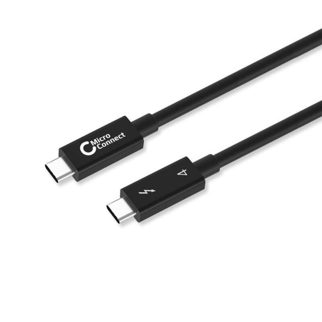 Cabo Thunderbolt 4, macho para macho, 2 m | 40 Gbps | 100 W | 8K 60 Hz | Preto 