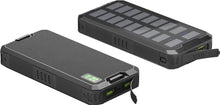 Bateria externa de 20000mAh com carregamento rápido e alimentação solar (USB C PD, QC 3.0)