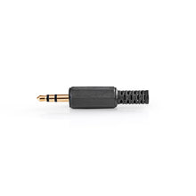 3.5mm Mini Jack Connector - Stereo Male Solderable - Black 