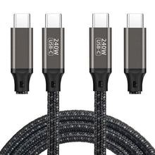 Cabo QGEEM USB-C/M para USB-C/M de 1,5 m - 240 W PD 480 Mbps Compatível com MacBook Pro, Air, Lenovo, HP, Dell e muito mais