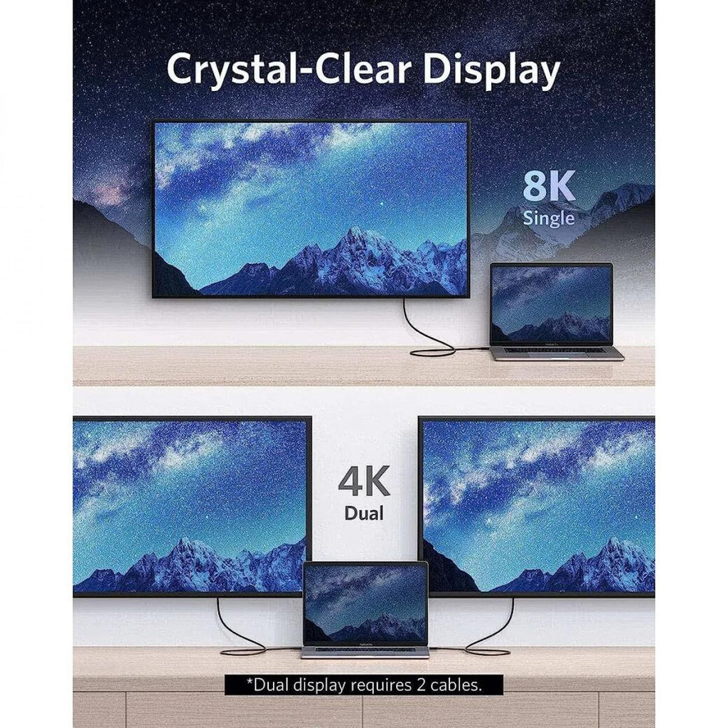 Cabo Thunderbolt 4 - 8K a 60Hz - 40 Gbps - 100 W 
