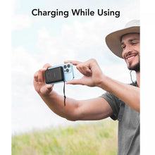 Carregador portátil magnético VEGER para telemóveis com conectores USB-C, Lightning/USB-A e USB-C, e carregamento sem fios. 