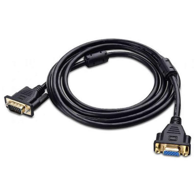 Cable VGA (Hd-15) Macho/Hembra - Negro
