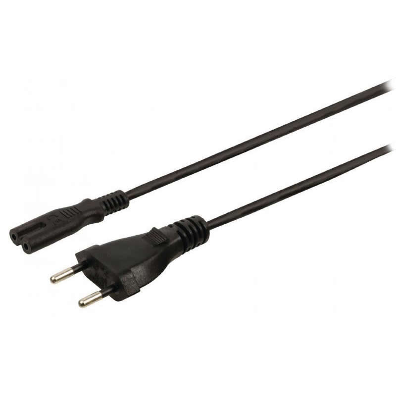 IEC-320-C7 European Power Cable Black