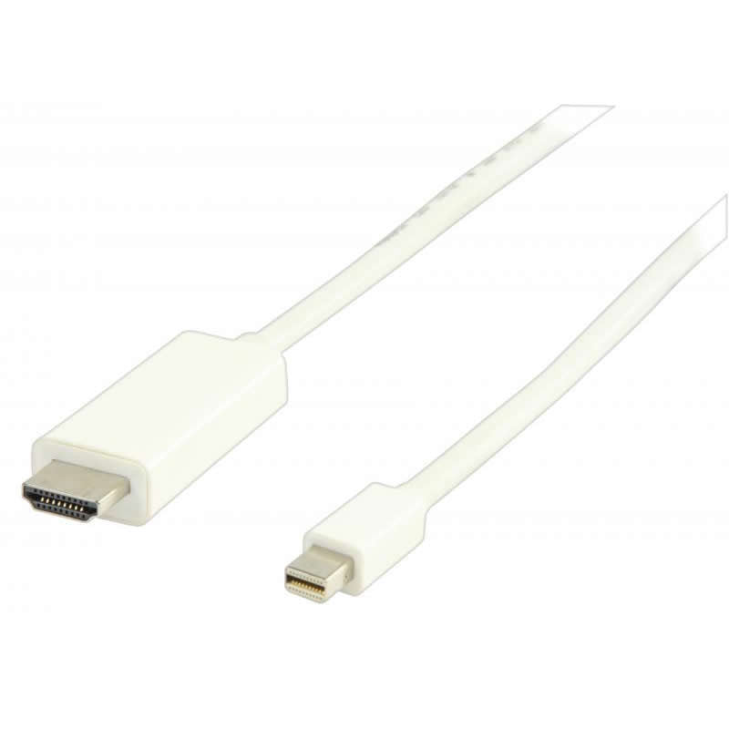 Cabo Mini DisplayPort para HDMI Macho/macho BRANCO