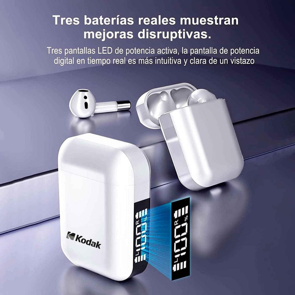 Kodak Stereo Bluetooth Headset and Hands-Free up to 3.5 Hours of Autonomy - White