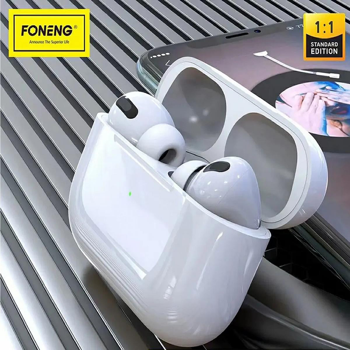 FONENG TWS WIRELESS EARPHONES - WHITE 