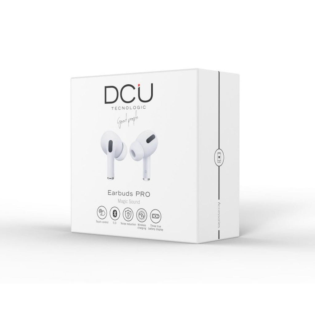 Auscultadores sem fios DCU Technologic Earbuds PRO | Bluetooth 5.0 | 4 horas de autonomia da bateria | Branco 