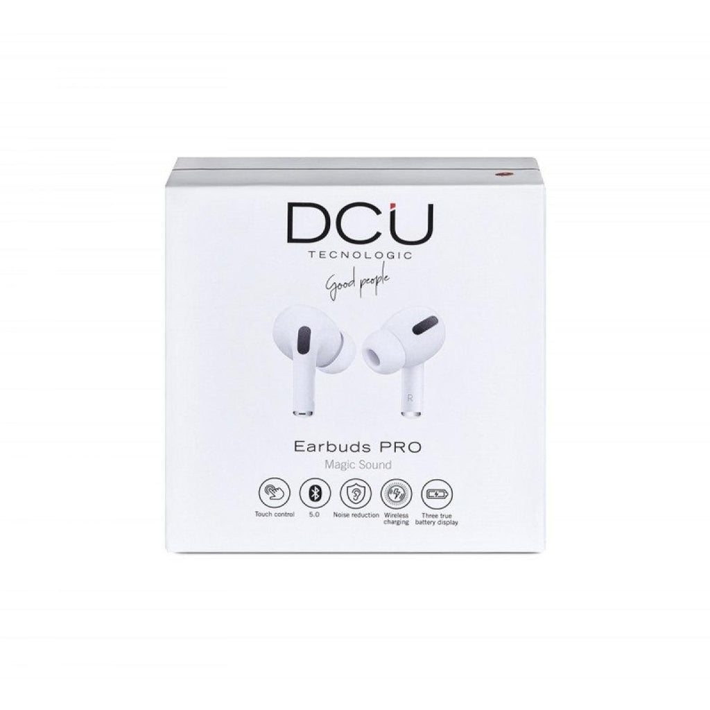 Auscultadores sem fios DCU Technologic Earbuds PRO | Bluetooth 5.0 | 4 horas de autonomia da bateria | Branco 