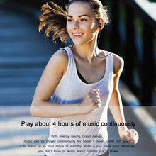 Auriculares deportivos con micrófono - inalámbricos compatibles con Bluetooth - Rojos