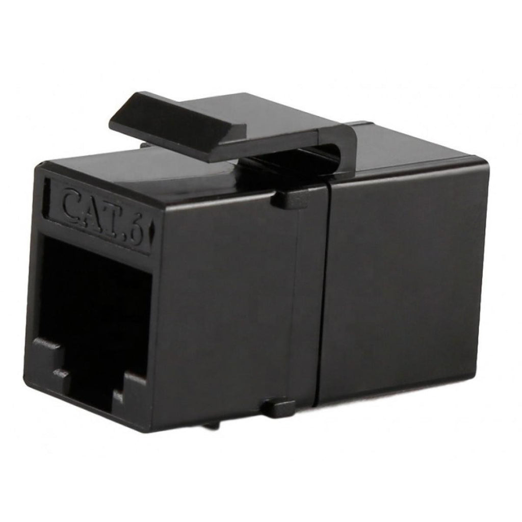 Adaptador de painel RJ-45 HH CAT6 UTP - Preto 