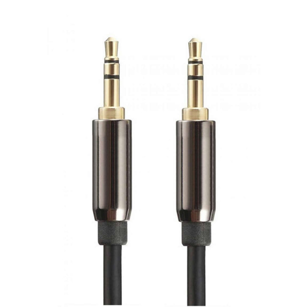 Cabo de áudio estéreo blindado com conector macho de 3,5 mm - Vários comprimentos 
