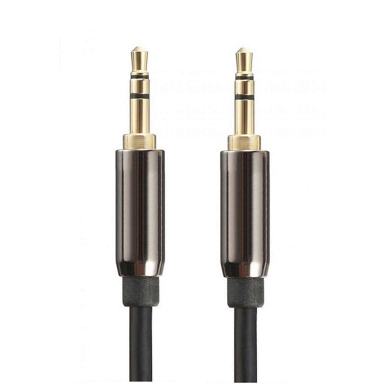 Cabo de áudio estéreo blindado com conector macho de 3,5 mm - Vários comprimentos 