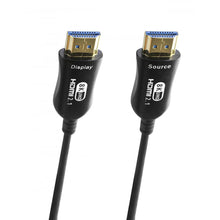 Cabo de Fibra Ótica 8K@60Hz com conector preto