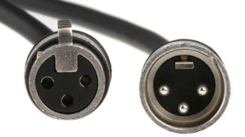 Cable Simétrico Para Micrófono XLR M/F  con conectores plateados - De Distintas Medidas