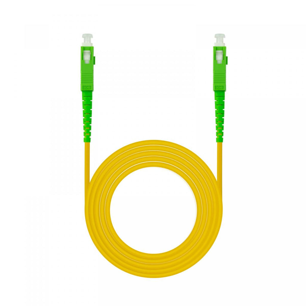 2xSC/APC Singlemode OS2 Fiber Optic Cable - Yellow