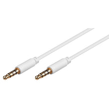 4-Pin Jack 3.5 Audio and Video Cable M/M White - Various sizes 