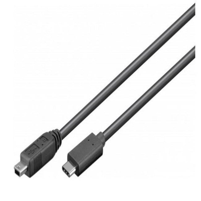 Cabo USB 3.1 para Mini USB 2.0 de alta velocidade de 0,5 m 