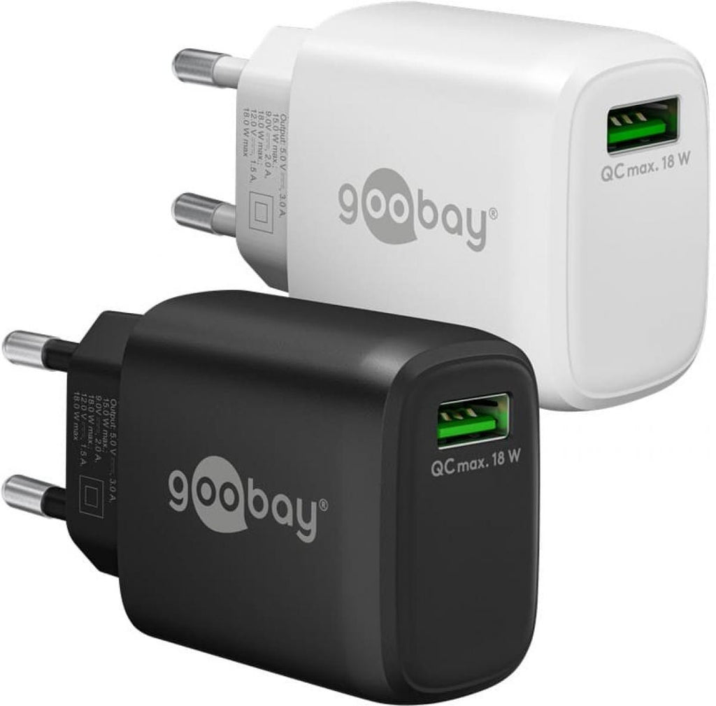 Quick Charge USB-A Fast Charger (18W) - White 