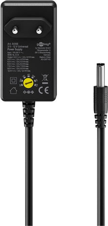 Fonte de alimentação universal 3V - 12V, máx. 12W