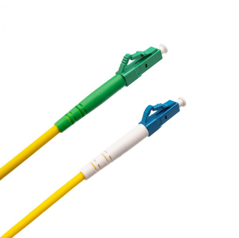 Cabo de fibra ótica simplex monomodo LC/APC para LC/UPC, 2 m