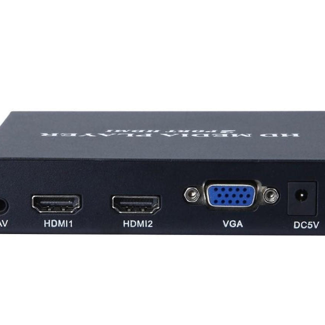 Leitor Multimédia com Saídas HDMI e VGA para USB e SD
