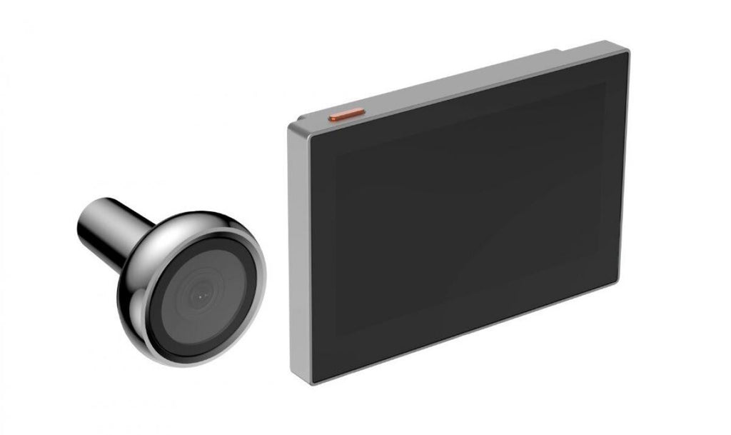 EZVIZ HP2 Olho Mágico Digital - Wi-Fi - Ecrã de 4,3" - Visão Noturna Negra - Perfil Prateado