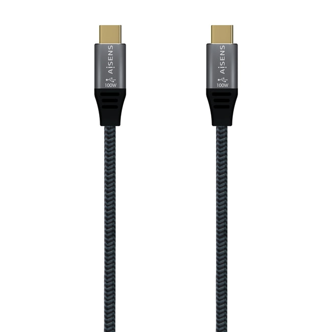 Cabo USB 3.2 Gen 2 20Gbps 5A 100W Macho/Macho Cinza 2m